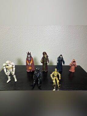 Star Wars Loose Action Figure Lot of 7 90's LFL 4 inch Kenner Hasbro